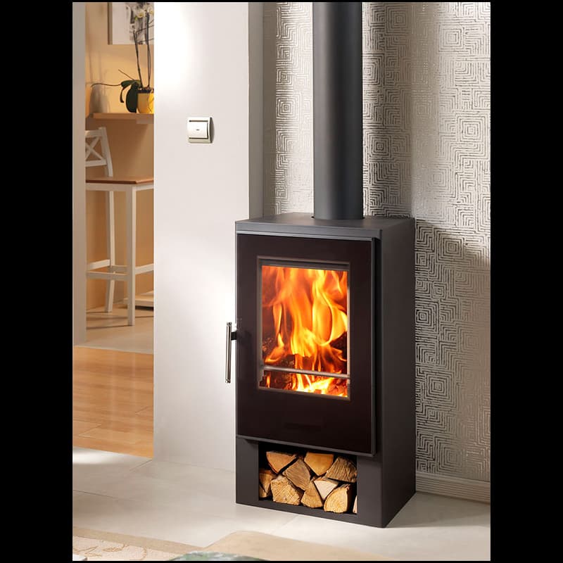 Poêle à Bois PANADERO Andes 7.5 kW - Chauffage Haut de Gamme, Technologie Avancée, Design Contemporain - Garantie 5 ans