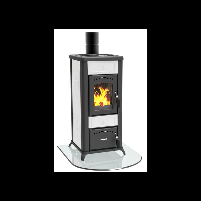 Poêle à Bois LINCAR Alice 480AZ 6.5 kW: Chauffage Haut de Gamme, Économique et Durable - Design Élégant, Haute Performance