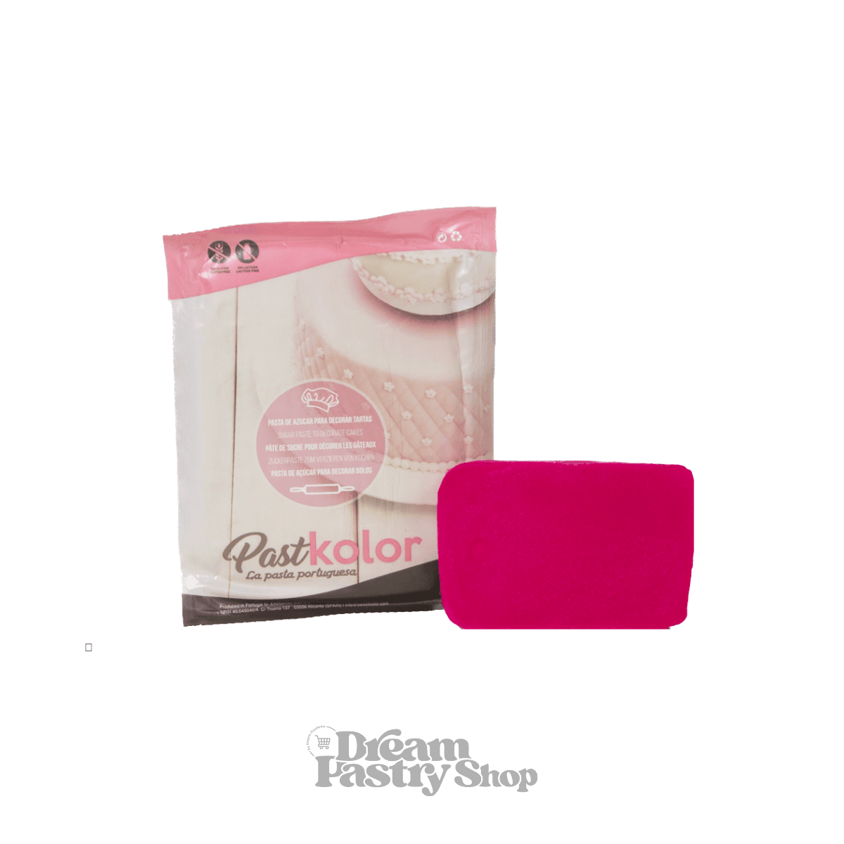 Pâte à sucre - Pastkolor©- 250g Choc Pink