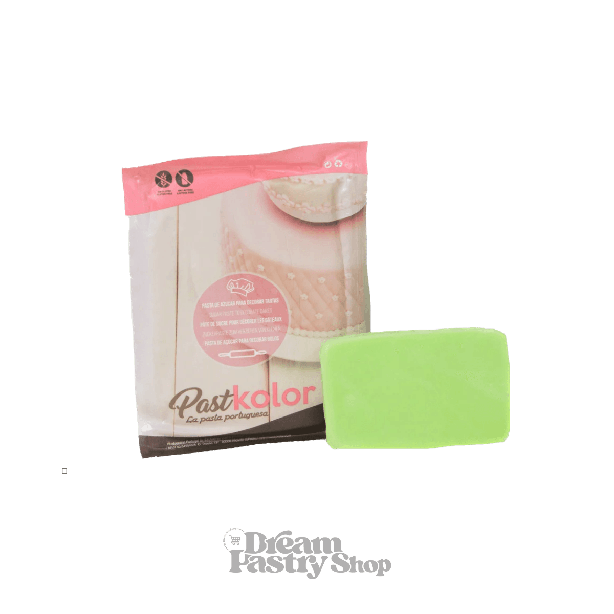 Pâte à sucre - Pastkolor©- 250g Vert Claire