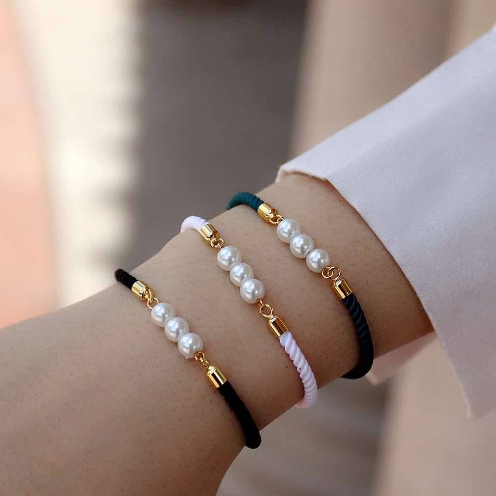 2022 New Fashion Round Bead Women Bracelet Trendy Multicolor Adjustable Rope Charm Bracelet For Women Jewelry Gift 5