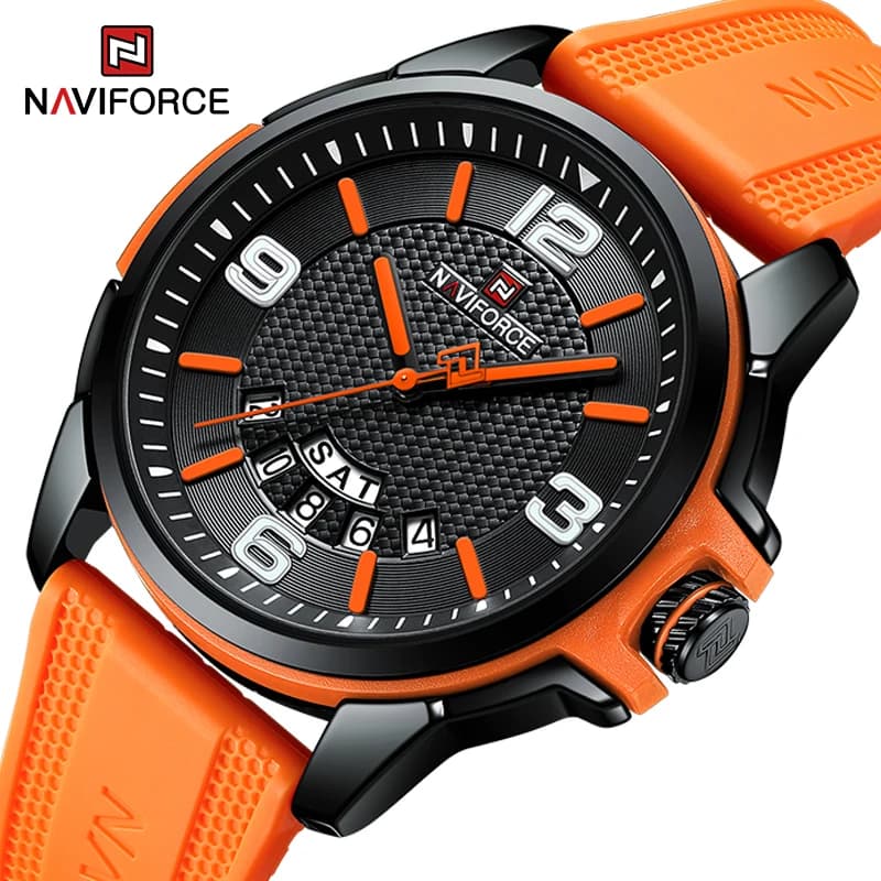 NAVIFORCE Men’s Sports Watch – Stylish, Durable, Waterproof with TPU Strap BEBER