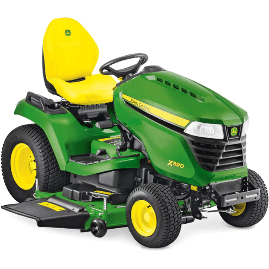 john deere rasentraktor x590 mit 137 cm accel deep mahwerk modell 2025 neu
