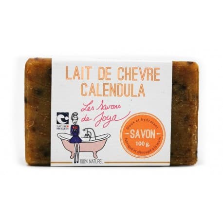 Savon lait de chevre Calendula Les savons de Joya 100g