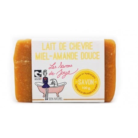 Savon lait de chevre miel amande Les savons de Joya 100g