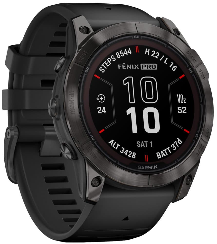 Garmin FENIX® 7X PRO - SAPPHIRE SOLAR 51mm EDITION - GPS Multisport Smartwatch - Schwarz/Carbongrau Titan