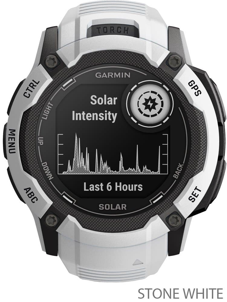 Garmin Instinct® 2X Solar - GPS Multisport Smartwatch - stone white
