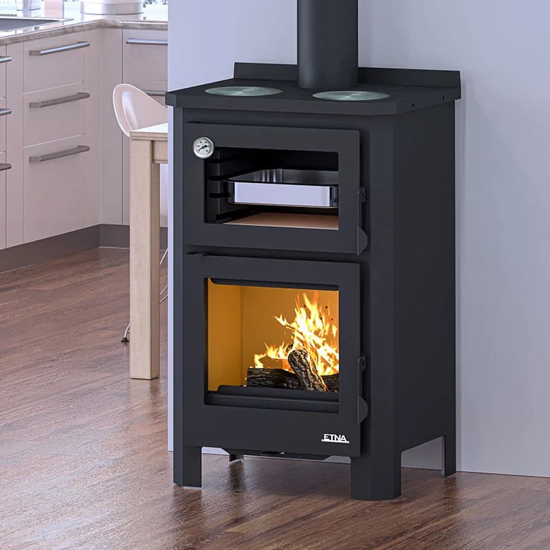 Pramoda Holzofen mit Backofen und Kochfeld â 14 kW