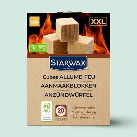 Cubes Starwax XXL — Boîte de 34