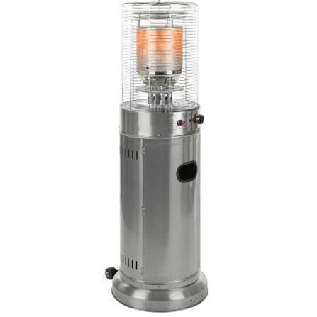 Chauffage de terrasse tube — Brûleur vertical sur roulettes