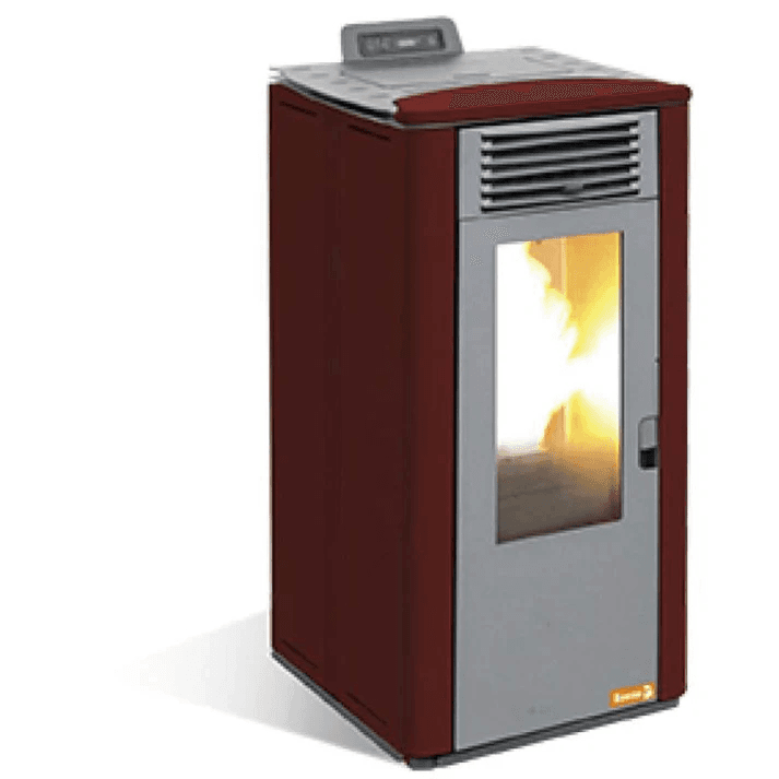 TERRA Bordeaux 7 kW Pelletkaminofen aus Gusseisen.