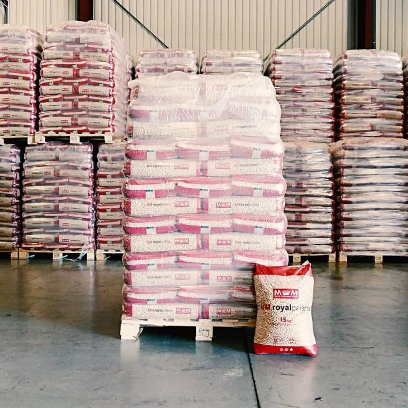 Palete de Pellets MM ROYAL – 78 Sacos Plásticos