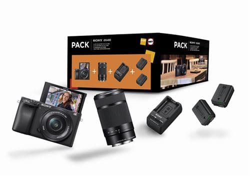 Pack Fnac Appareil photo Hybride Sony A6400 et Objectif E PZ