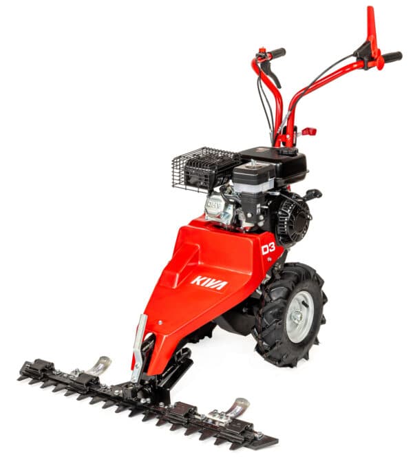 Motofaucheuse Kiva D3 â 87 cm, lame alternative et performance pour fourrage et vergers