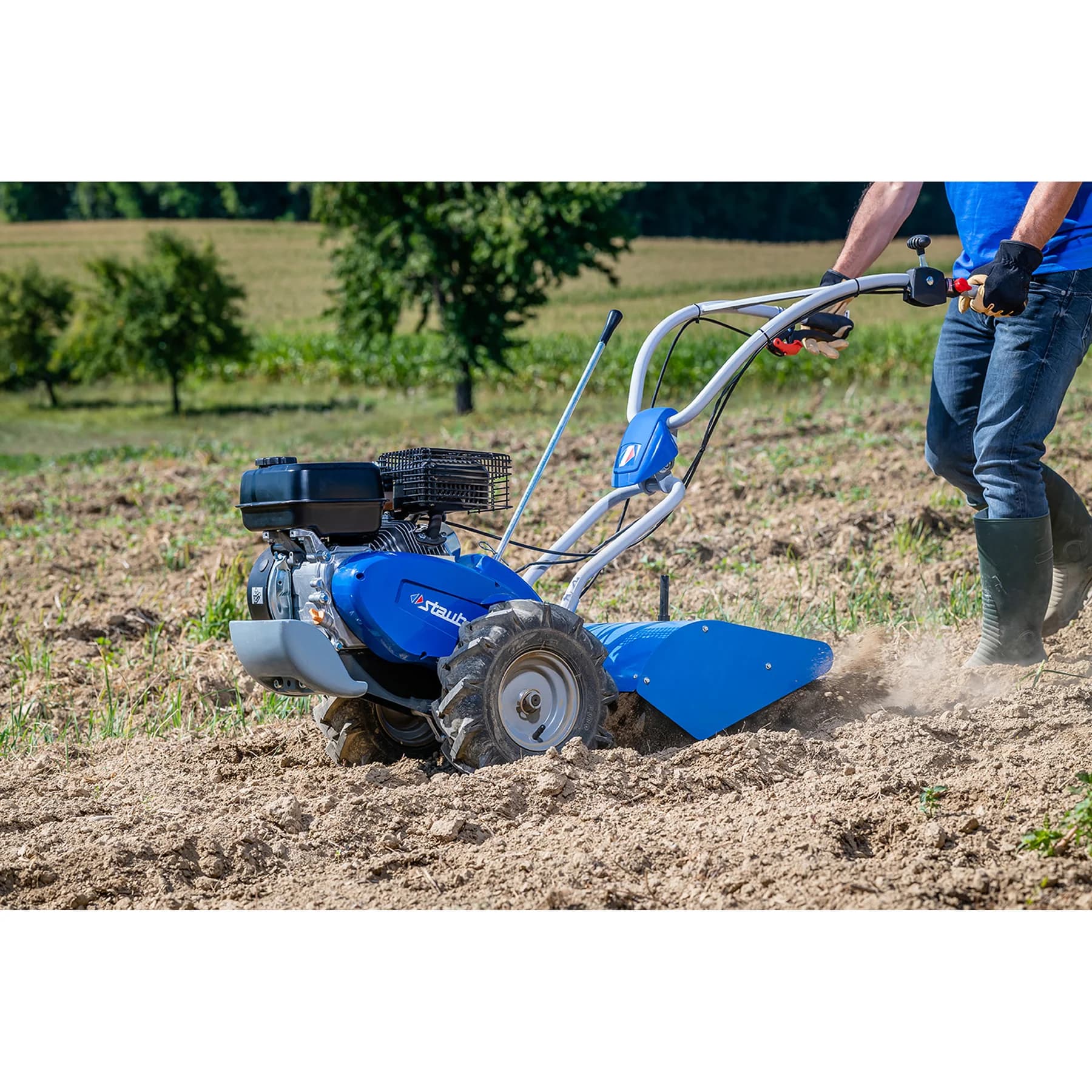 Rotobineuse STAUB 480 R – Idéale pour retourner jusqu’à 2500 m² avec précision et confort