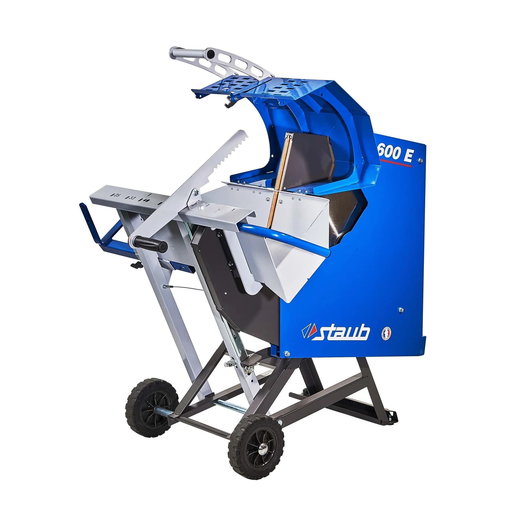 Scie à bûches électrique STAUB CS 600 E – Coupe précise et sécurisée jusqu’à 23 cm