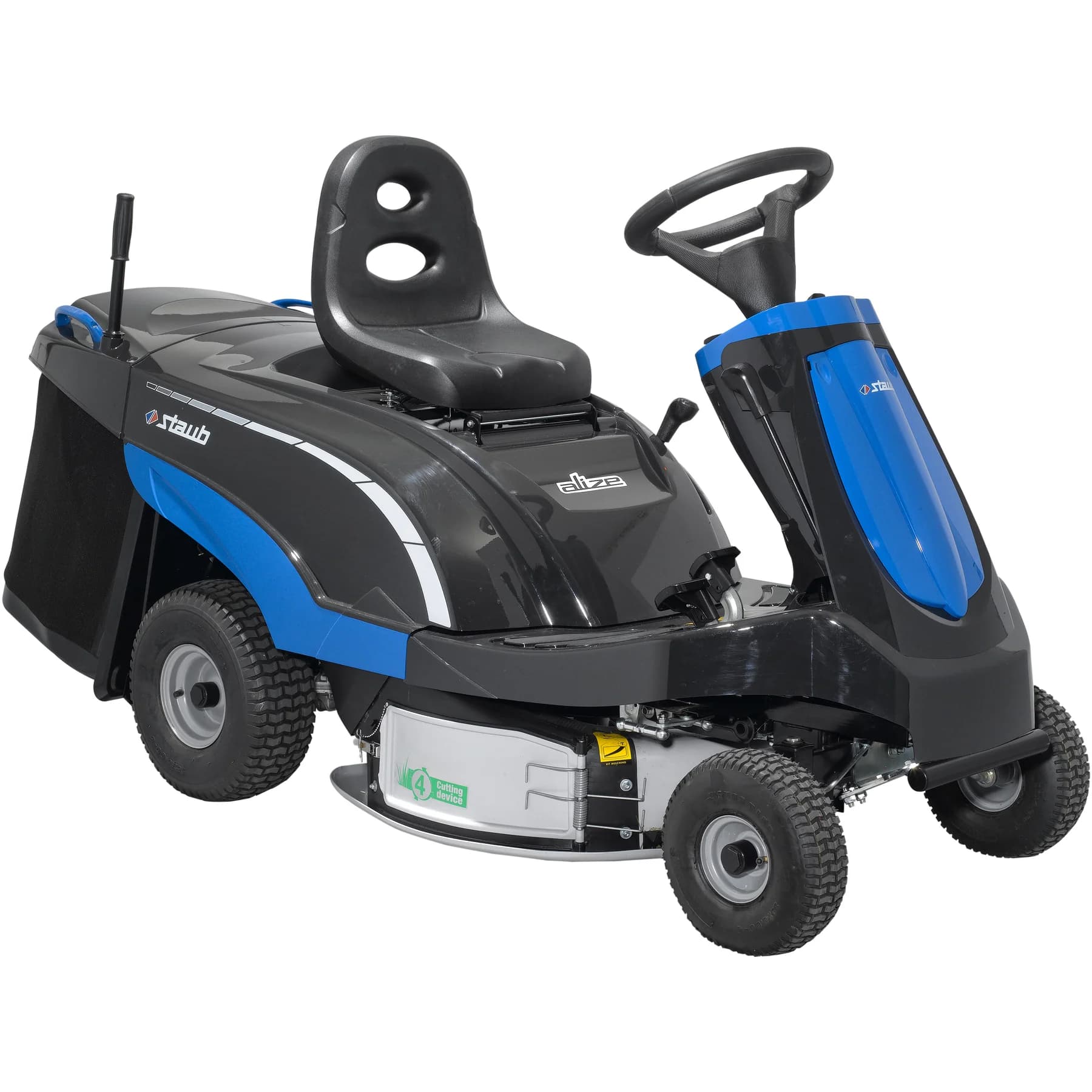 Tondeuse autoportée Staub ALIZE 13 H – Plateau 4 en 1 et moteur Briggs & Stratton 13 ch