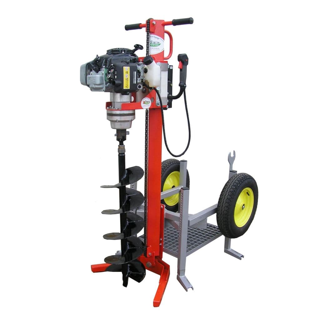 Tarière thermique EF16 – Moteur Honda 4 temps 100 cc, forage 60 à 300 mm, profondeur jusqu’à 1,20 m