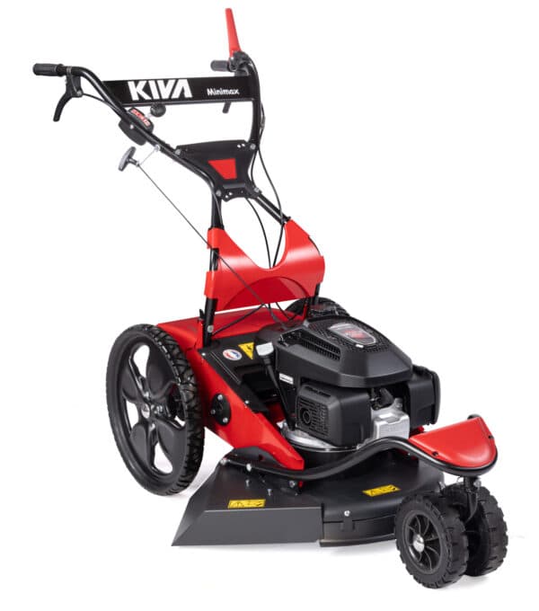 Tondeuse débroussailleuse Kiva MINIMAX + – 51 cm, 2 vitesses et lame broyeuse pour herbes hautes