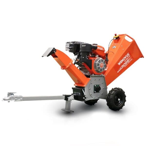 Broyeur de bois Wenovus 306 Zeppelin – moteur 15 CV / 459 cc, diamètre de coupe 100 mm et démarrage électrique