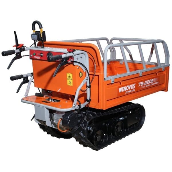 Dumper électrique sur chenilles Wenovus 220e Zeppelin – charge 460 kg, zéro émission et chenilles
