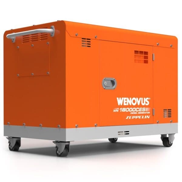 Générateur silencieux Wenovus 18000 Zeppelin – 15 000 W, moteur WEIMA 1 247 cc et 72 dB