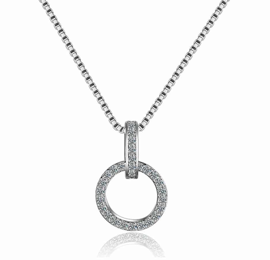 Collier 2 cercles entrelacés