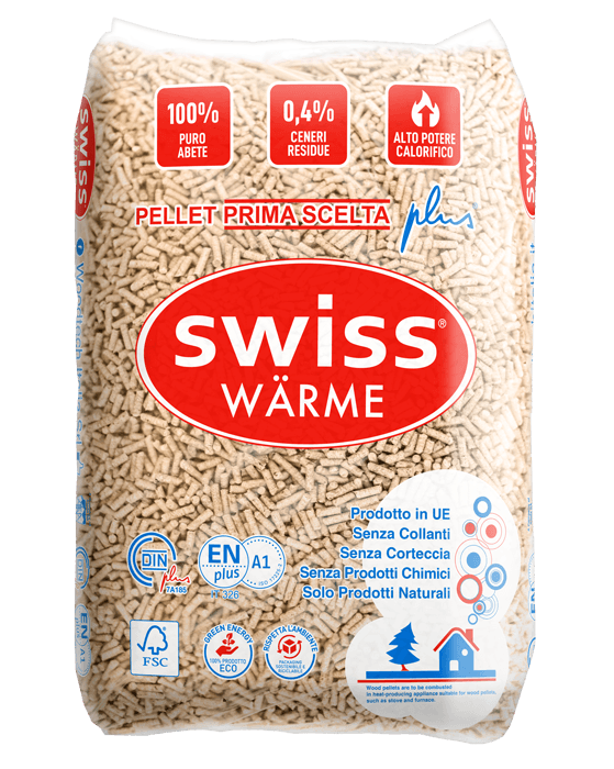 Pellet Swiss Wärme – Bancale 70 sacchi da 15 kg
