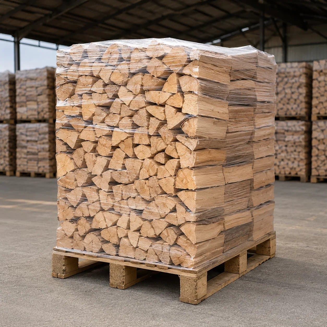 Legna di faggio secca 25 cm – Pallet 1 metro stero