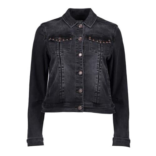 VESTE DENIM JEANS NOIR DELAVE GEISHA 25525