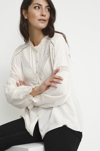 CHEMISIER DENTELLE CREME CREAM 0514