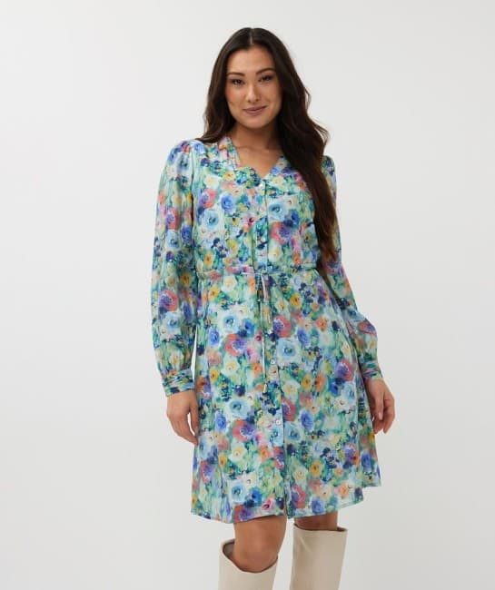 ROBE IMPRIME FLEURS ESQUALO FASHION 14025