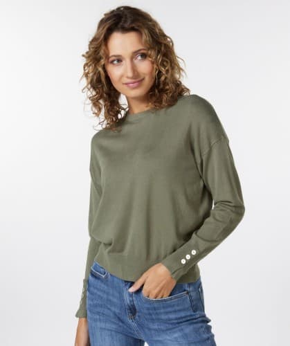 PULL KAKI BOUTONS ESQUALO 07505