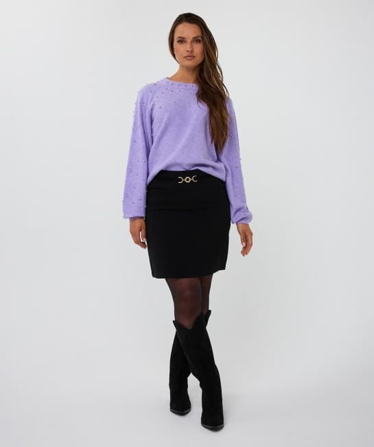 JUPE NOIR ESQUALO FASHION 10507