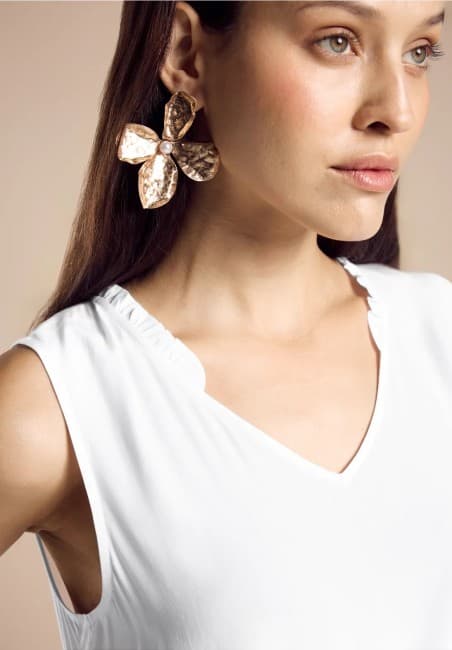 HAUT A VOLANTS BLANC STREET ONE 344683