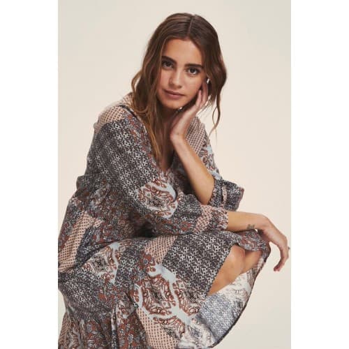 ROBE PATCHWORK CREAM 8484