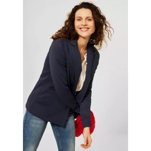 VESTE MARINE A FINES RAYURES CECIL 253357