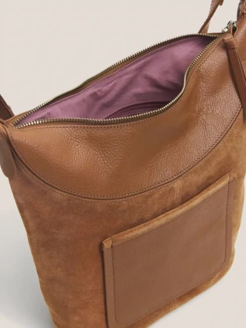 SAC CUIR ET DAIM BRUN WHITE STUFF 439444