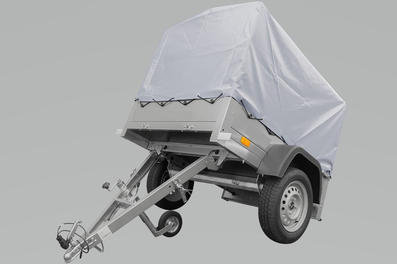 Remorque Tôle Garden Trailer 200 Kipp 200X106 Cm + Rehausses, Bâche