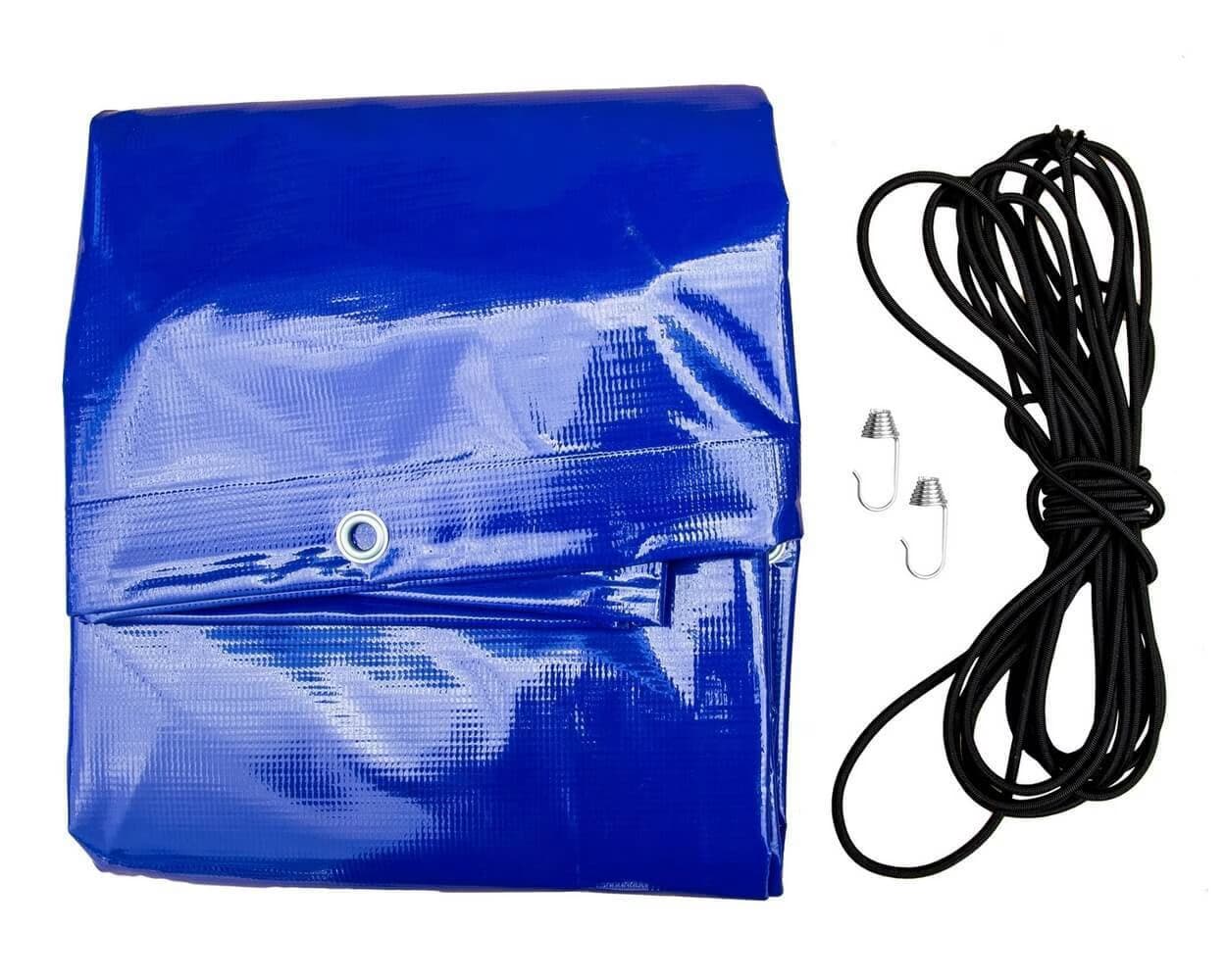 Bâche plate bleue pour remorque UNITRAILER GARDEN TRAILER 264/2 KIPP