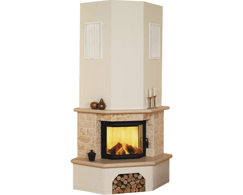Estufa azulejos Hark Vermont 1 mármol beige 8 kW