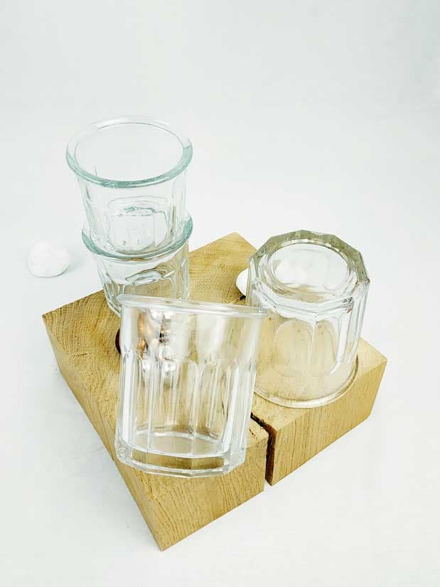 Petits contenants en verre