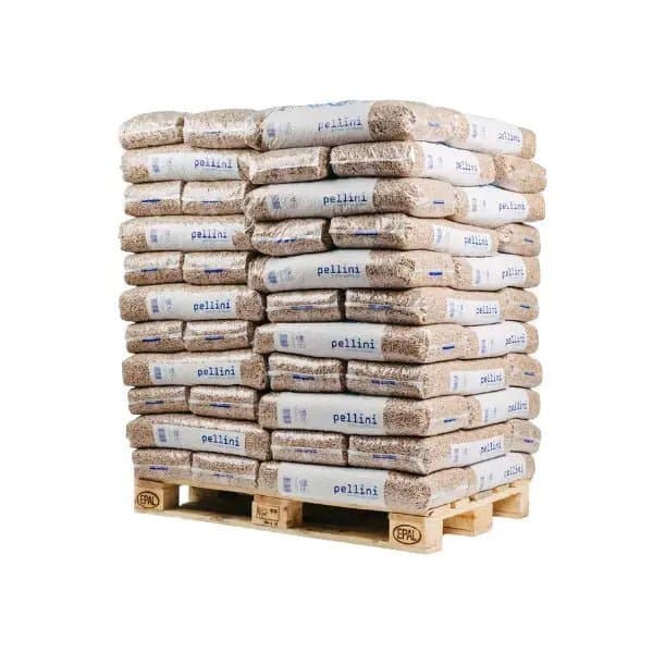 Pellini Holzpellets ENplus A1 – 990 kg Palette (66×15 kg), Heizwert ≥4,6 kWh/kg, DINplus/ENplus A1