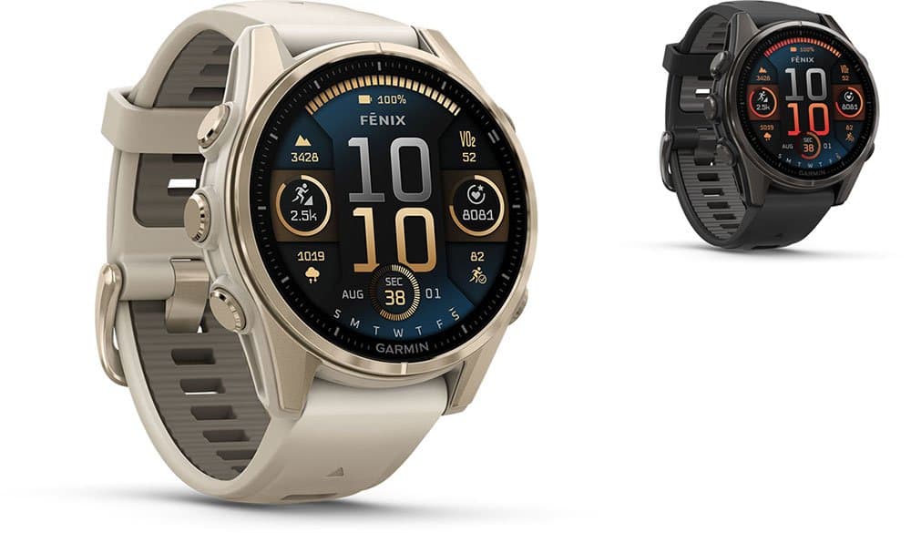 Garmin Fēnix® 8 - 43 mm AMOLED Sapphire - GPS Multisport - black/carbon gray