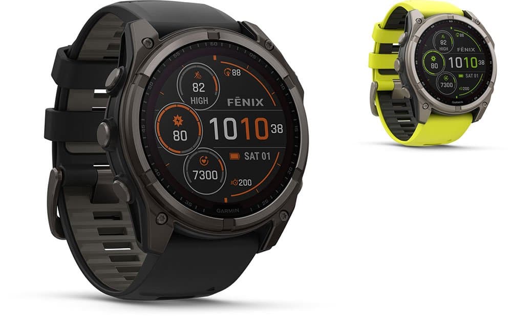 Garmin Fēnix® 8 - 51 mm Solar Sapphire - GPS Multisport Smartwatch - Graphit/Titanium