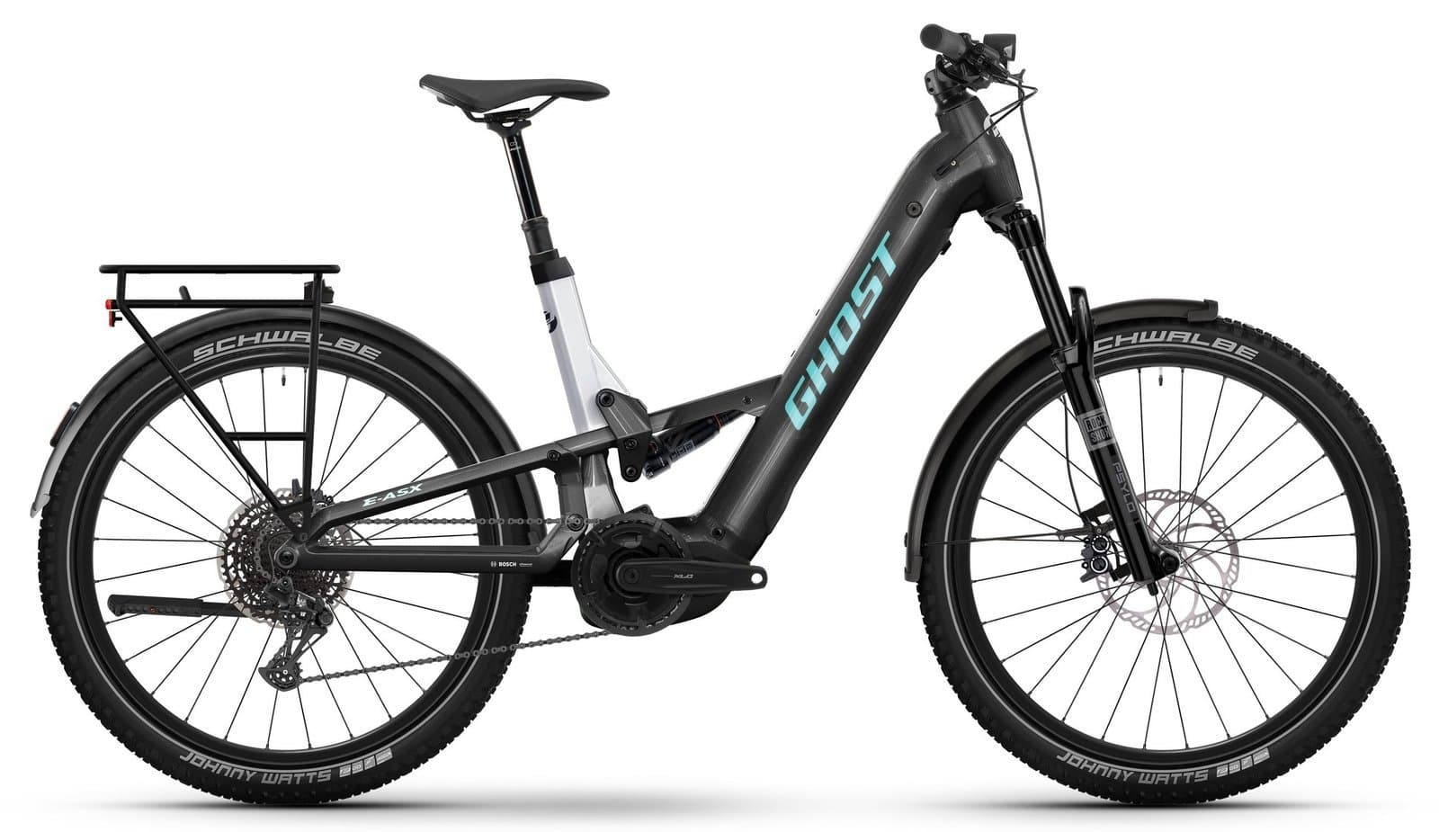 Ghost E - ASX Universal Low EQ - 800 Wh - 27,5 Zoll - Fully - blazing black/misty gray