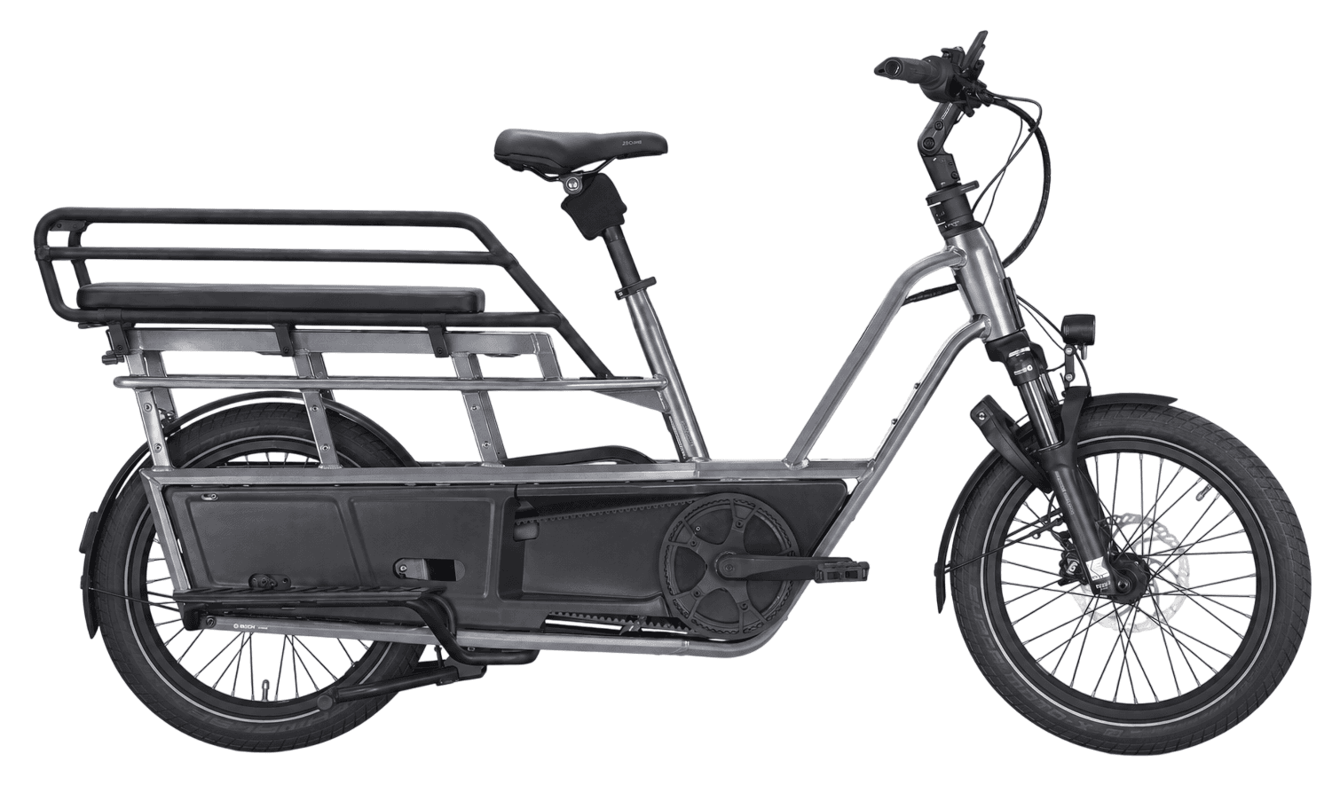 Kettler Flair L - N Belt + Passenger Kit - 545 Wh - 20 Zoll - Longtail - 2026 46 cm Dark grey shiny
