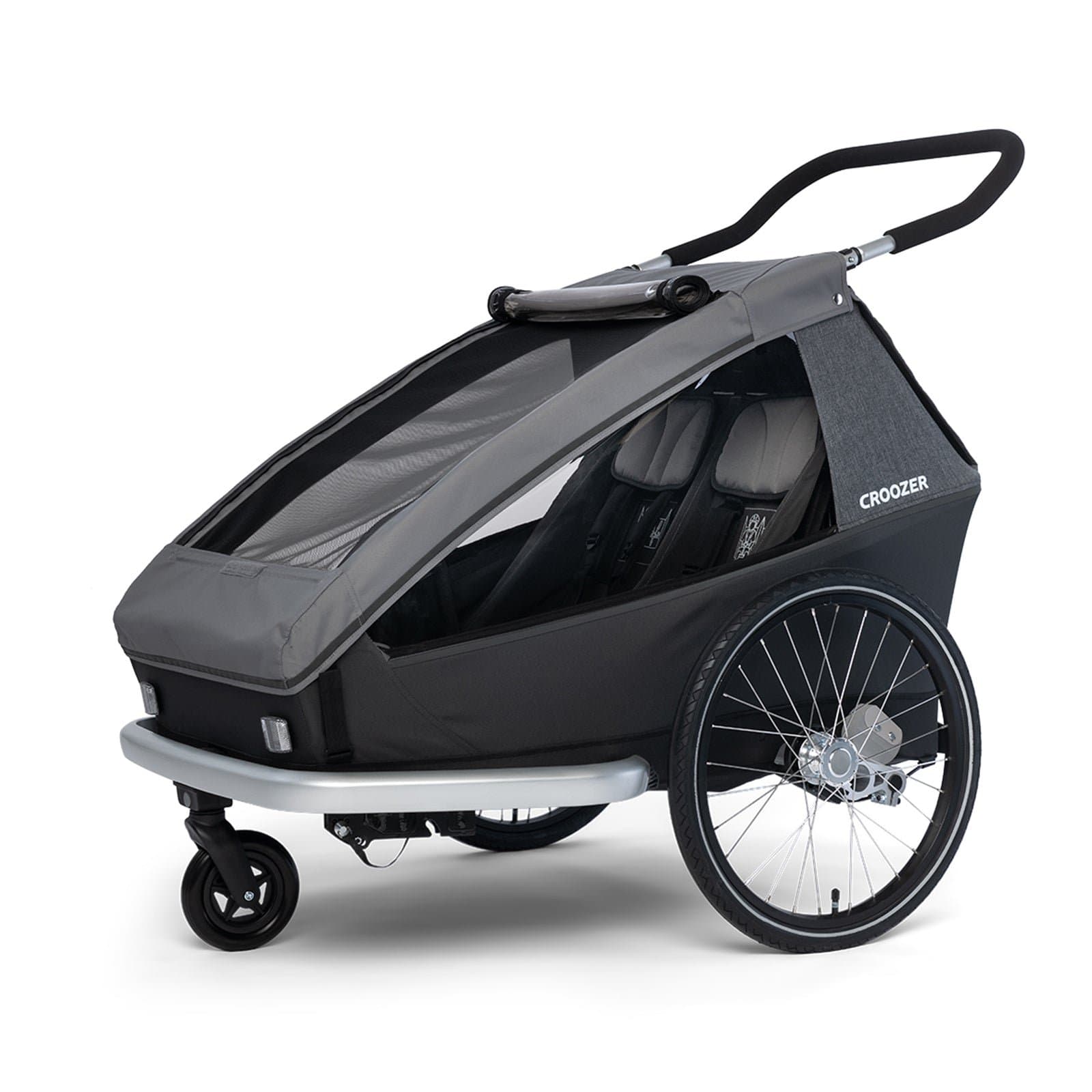 Croozer Kid Keeke 2 Fahrradanhänger für Kinder - Mountain grey
