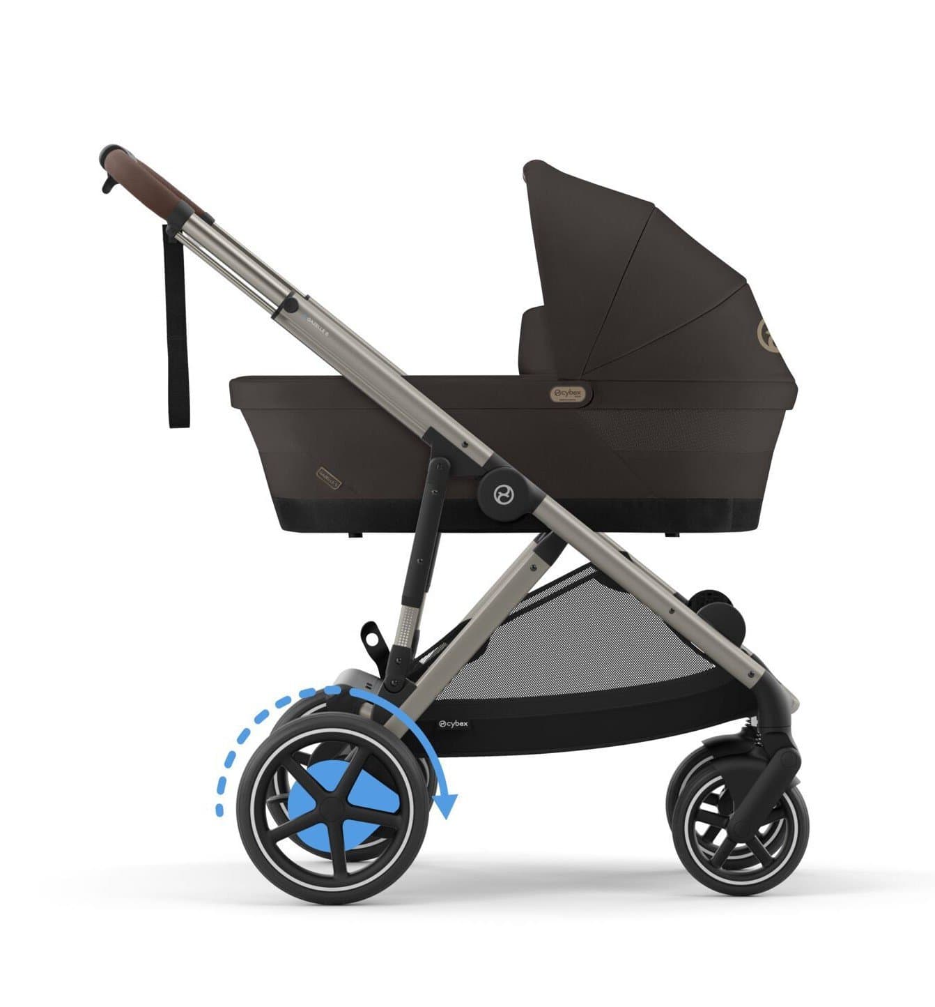 Cybex Gold e-Gazelle S Kombikinderwagen - Chocolate Brown