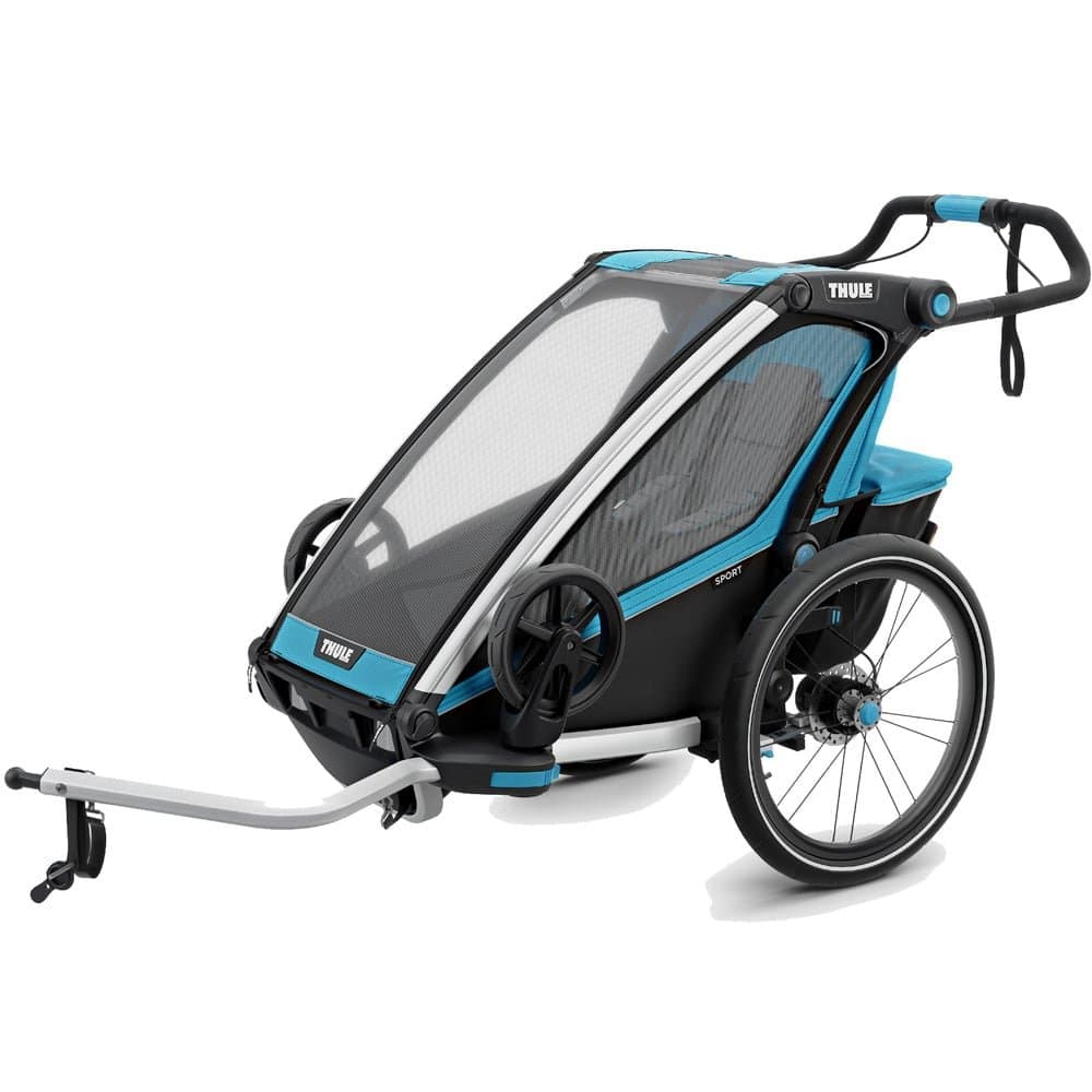 Thule Chariot Sport 1 Einsitzer Premium-Kinderanhänger – Thule Blue (Modell 2018)